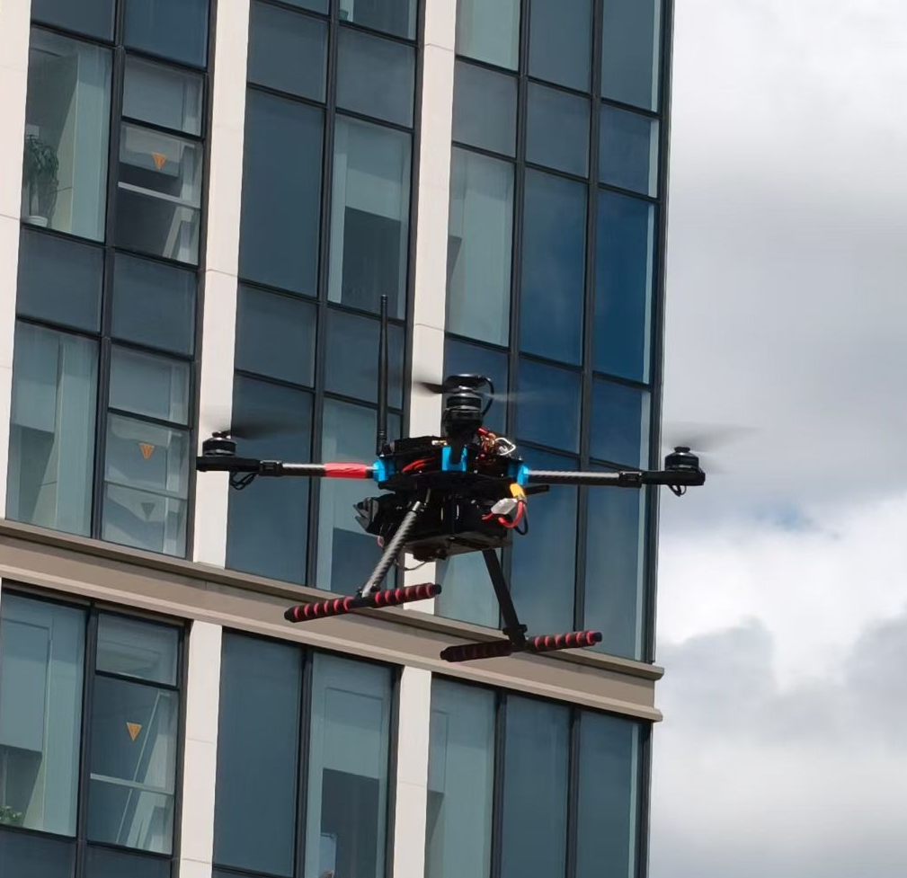 Tongji MRL UAV flying outdoors against the sky